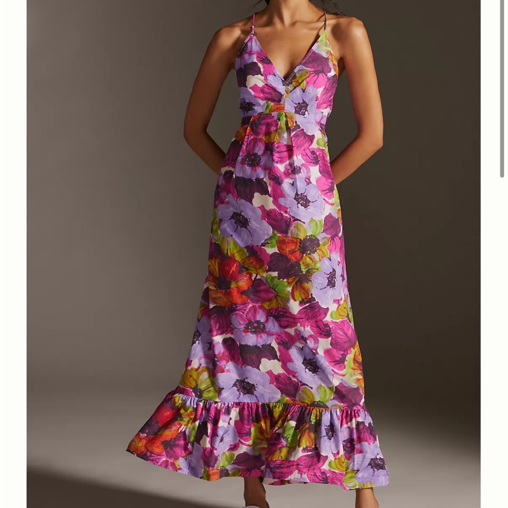 Plenty by Tracy Reese Floral Maxi Dress. Size L. NWT.